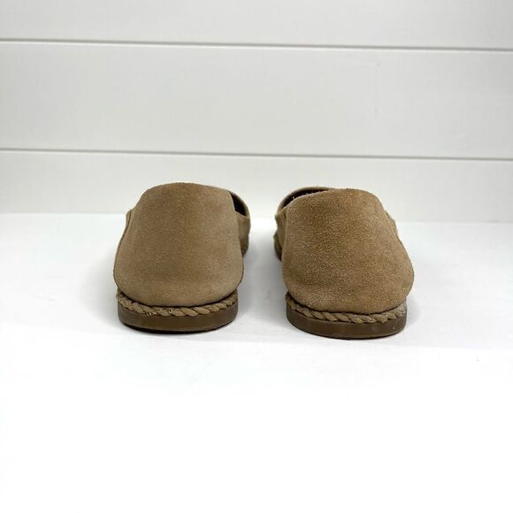 Franco Sarto Jasmine Leather Suede Slip On Flat Sandstone 8 Loafer - Picture 7 of 15